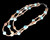 Vintage Jay king DTR Sterling Peach Moonstone Amazonite 3 Strand Necklace 20-23”