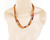 Estate Sterling Faceted Citrine Gemstone Beaded Double Strand Necklace 18-19”