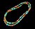 Estate Sterling Jay king Desert Trading American Turquoise Beaded Necklace 42”