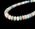 Estate Sterling Jay king Desert Trading Amazonite and Pink Opal Beaded Necklace 18-21”