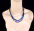 Estate Sterling Jay king Desert Trading Lapis Lazuli Turquoise Bead Necklace 34”
