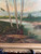 Antique 1819 Oil Painting Hawaii Tropical Palm Trees River Landscape Bartoli