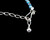 Estate Jay King Desert Trading Blue Apatite Graduated Beaded Necklace 18-20.5”
