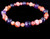 Estate Jay King Desert Trading Agate and Amethyst Beaded Stretch Bracelet