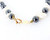 Vintage 14k Gold Hematite Freshwater Pearl Gold Beads Beaded Bracelet 7”