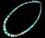 Estate Sterling Blue Turquoise Jay king Desert Trading Beaded Necklace 18-21”