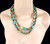 Estate Sterling Blue Green Turquoise Jay king Desert Trading Long Beaded Necklace 39”