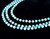 Estate Jay King DTR Amazonite Black Spinel Triple Strand Bead Necklace 18.5-20”