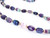 Estate Purple Green Fluorite Semi Precious Stone Beaded Lola Rose Necklace Adjustable