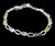 Vintage Sterling Silver Garnet Amethyst Citrine Peridot Tennis Bracelet 7.5”