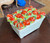 VTG Majolica Strawberry Basket Italian Ceramic Trinket Box Fruit Rustic Italy