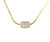 Vintage Gold Tone Christian Dior Diamond Rhinestone Mid Century Necklace 15-17”