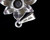 Vintage Mid Century Leaf Etched Sterling Silver Locket Pendant Necklace 26"