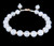 Estate White Chalcedony Semi Precious Stone Beaded Lola Rose Bracelet Adjustable