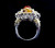 Estate Sterling Amber Tigers Eye Spinel Gems En Vogue Michael Valitutti Ring 8