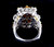 Estate Sterling Amber Tigers Eye Spinel Gems En Vogue Michael Valitutti Ring 8