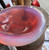 Vintage MCM Art Glass Murano  Ashtray Bowl Pink & Opalescent Mid Century Italian