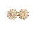 Vintage 14k Gold Daisy Flower Floral Petite Delicate Post Back Earrings 9mm