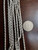 Vintage Sterling Silver Rhodium Plated Milor Italy Rope Chain Triple Strand 60in