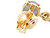 Vintage 14k Yellow Gold Gray Jadeite Jade Long Drop Dangle Earrings 1.25”