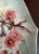 Vintage Porcelain Wall Charger Plate Hand Painted Art Floral Red Gum Tree 10.5"