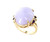 Vintage 14k Gold 13.27cttw Lavender Jade Jadeite Diamond Amethyst Ring Sz 4