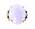 Vintage 14k Gold 13.27cttw Lavender Jade Jadeite Diamond Amethyst Ring Sz 4
