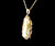 Vintage 14k Gold Rare Solid Gold In Quartz Orocal Alaskan Pendant Necklace 18”