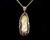 Vintage 14k Gold Rare Solid Gold In Quartz Orocal Alaskan Pendant Necklace 18”