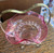 Antique Stevens & Williams Cranberry Art Glass Bride Basket Ruffled English Silver Plate