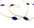 Vintage 14k Gold- Lapis Lazuli By The Yard- Link Beautiful  Chain Necklace 24”