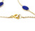 Vintage 14k Gold- Lapis Lazuli By The Yard- Link Beautiful  Chain Necklace 24”