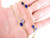 Vintage 14k Gold- Lapis Lazuli By The Yard- Link Beautiful  Chain Necklace 24”