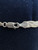 Vintage Sterling Silver Herringbone 3 Strand Braid Bracelet 7”