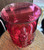 Vintage Fenton Empress Vase Art Glass Country Cranberry Pressed Chinese Rare