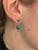 Vintage Sterling Carolyn Pollack Royston Turquoise Drop Dangle Post Earrings