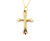 Vintage 10k Yellow Gold Cross Light Pretty Pendant Necklace 18”