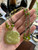 Vintage Green  Prehnite- Green Spinel  Beads-Flower Pendant Bead Necklace 19”