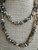 Rare Vintage 1960’s- 1970's  Sardonyx Chip Bead Necklace 34” Pretty!
