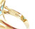 Vintage 14k Gold 19.3ct Fancy Cut Blue Topaz Diamond Elegant Statement Ring sz 7