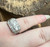 Antique Art Deco Platinum .82cttw Mine Cut Diamond Wedding Engagement Ring sz 7