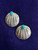 Vintage Sterling Silver Navajo Kingman Turquoise Sea Shell Earrings 1.25 in
