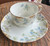 Vintage Limoges France Colorful Butterfly Gold Cabinet Cup & Saucer Marked