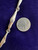Vintage Edward Faingold Argentium Fine Silver Freeform AU Link Bracelet 7.5”
