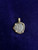 Antique Pirate Treasure 1678 Potosi Charles II Silver Coin 14K Gold Pendant