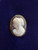 Antique 16-18K Gold Sardonyx Hard Stone 1860 Maiden Roman Cameo Brooch Pendant