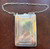 Antique Sterling Silver 14k Gold Inlay Compact Dance Card Holder Purse w/ Chain