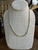 Vintage Gold Plated Sterling 2mm Foxtail Chain Necklace 26”