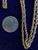 Antique 10K  Bronze Color Gold 3mm Endless Rope Chain Long Necklace 32”