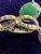Vintage Sterling Green Sakota Emerald Spinel Dangle Drop Earrings